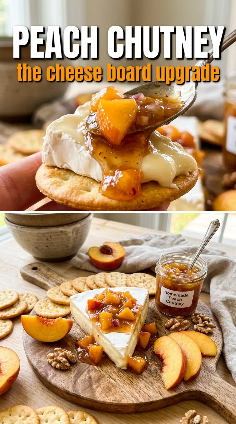 Peach Chutney glossy spiced condiment