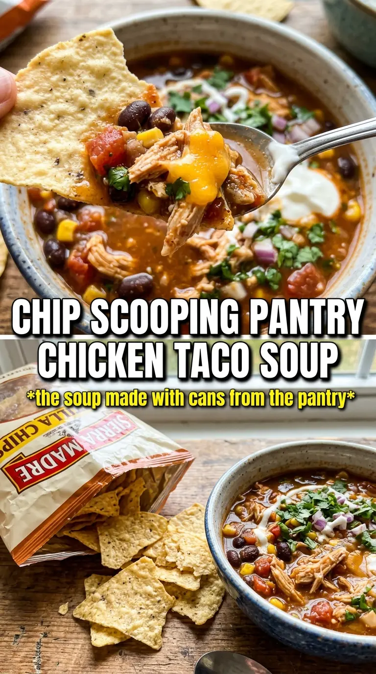 6-Can Chicken Taco Soup hearty Tex-Mex