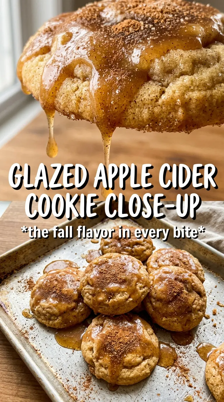 Apple Cider Cookies soft chewy cinnamon sugar