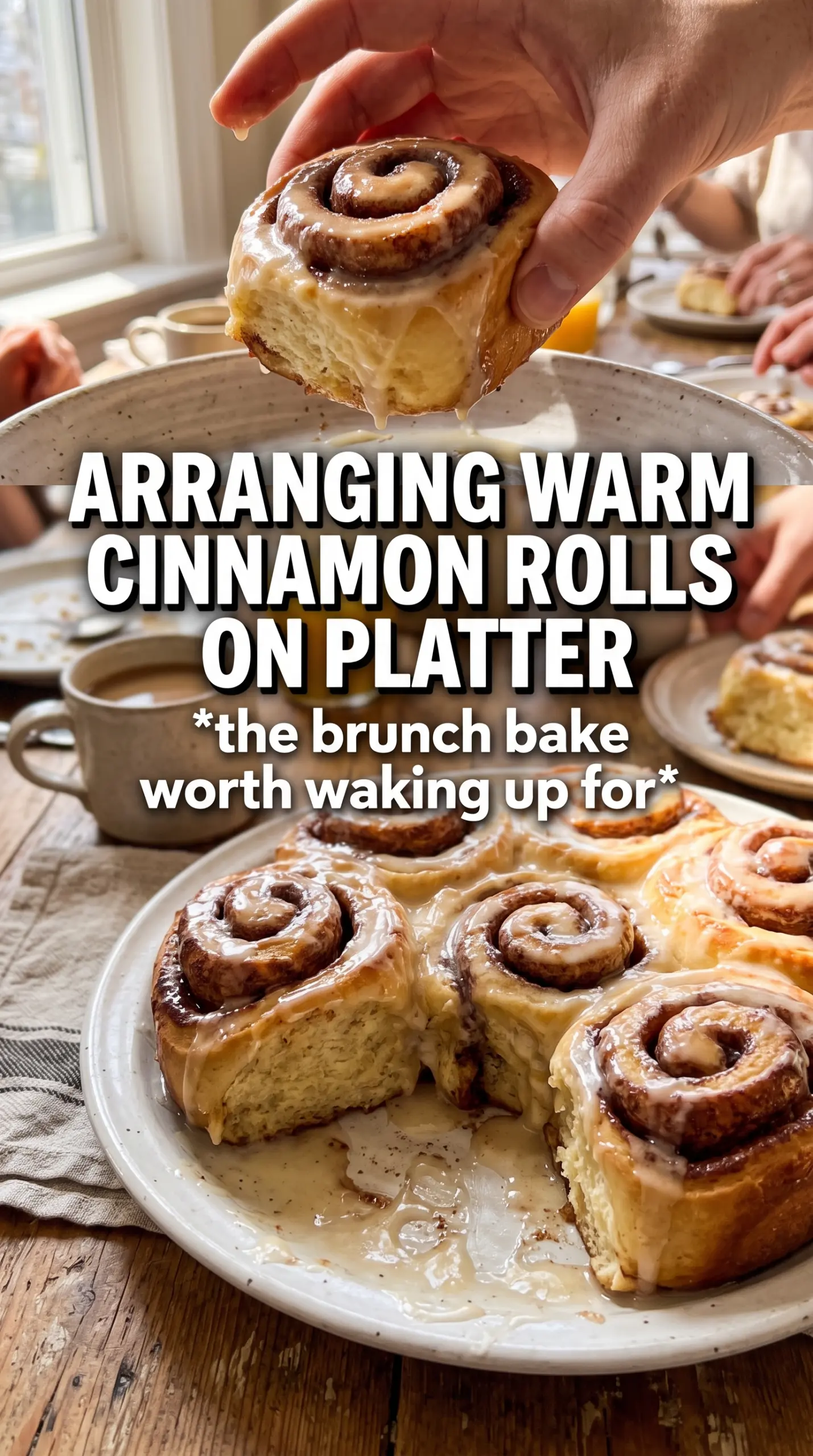 Apple Cinnamon Rolls caramelized glaze pillowy