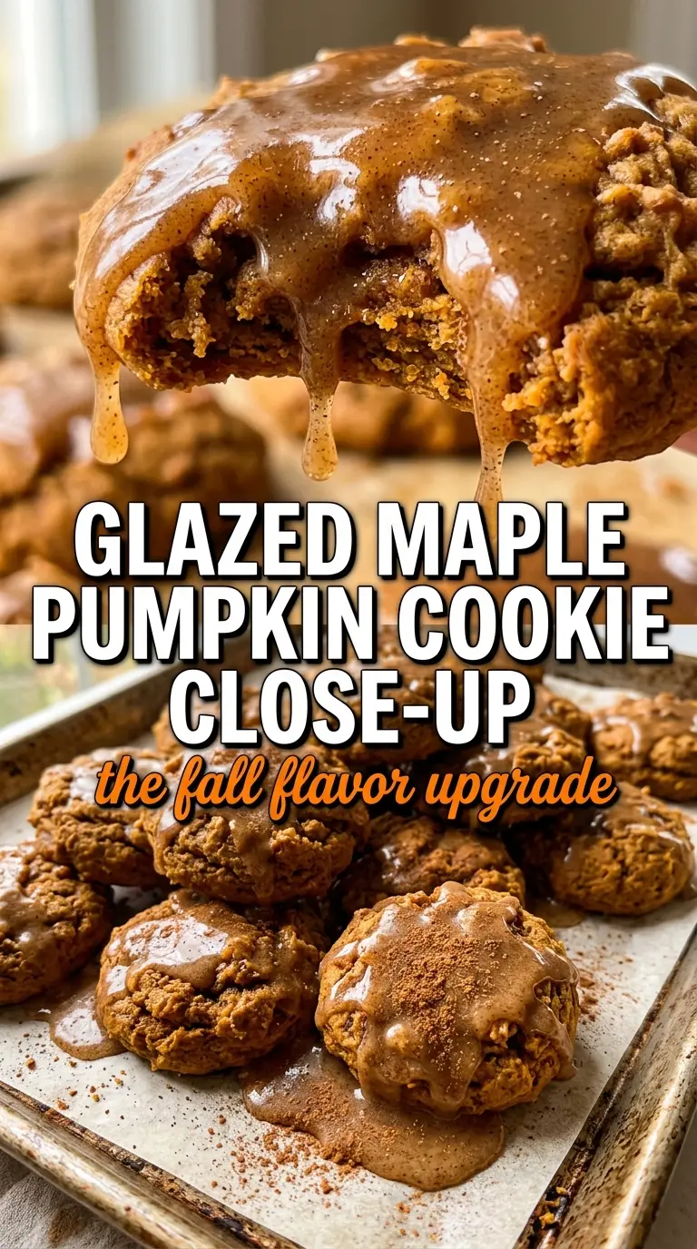 Brown Butter Maple Pumpkin Cookies brown butter maple pumpkin chewy glazed