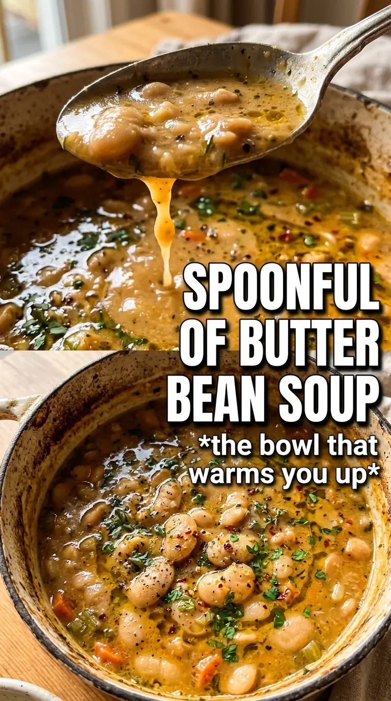 Butter Bean Soup smoky creamy kale
