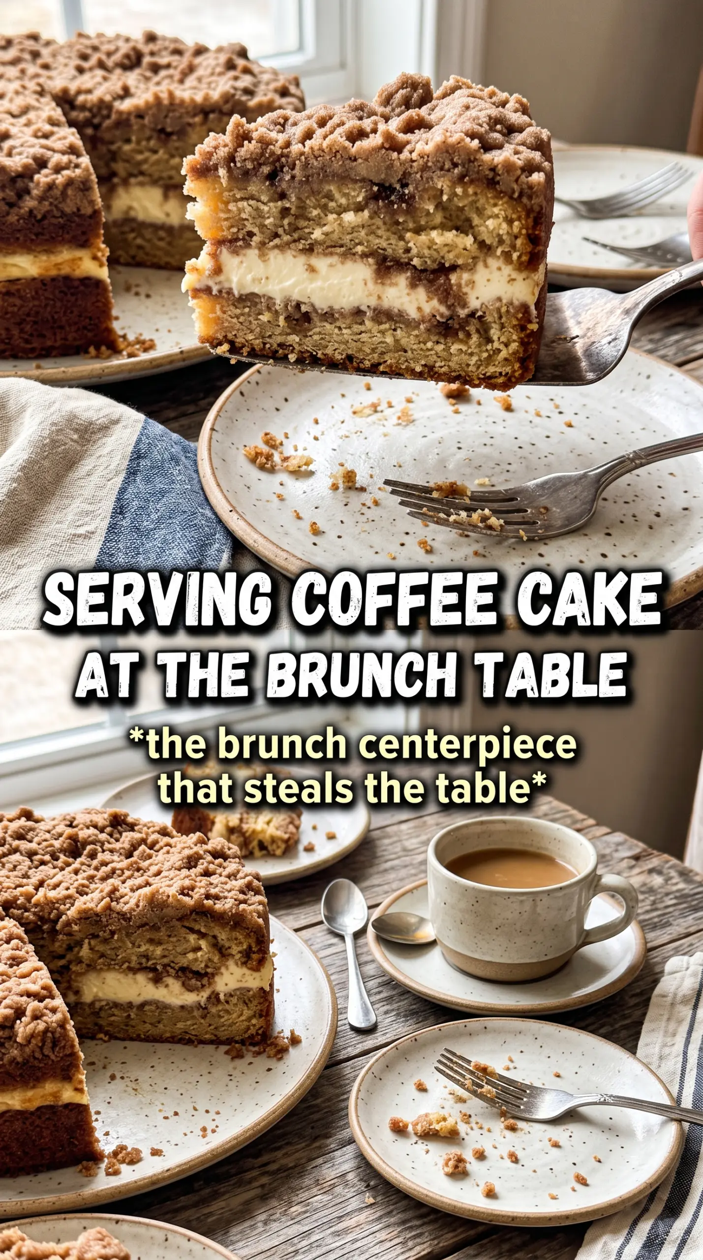 Cream Cheese Apple Coffee Cake golden streusel, creamy layers, cinnamon apples
