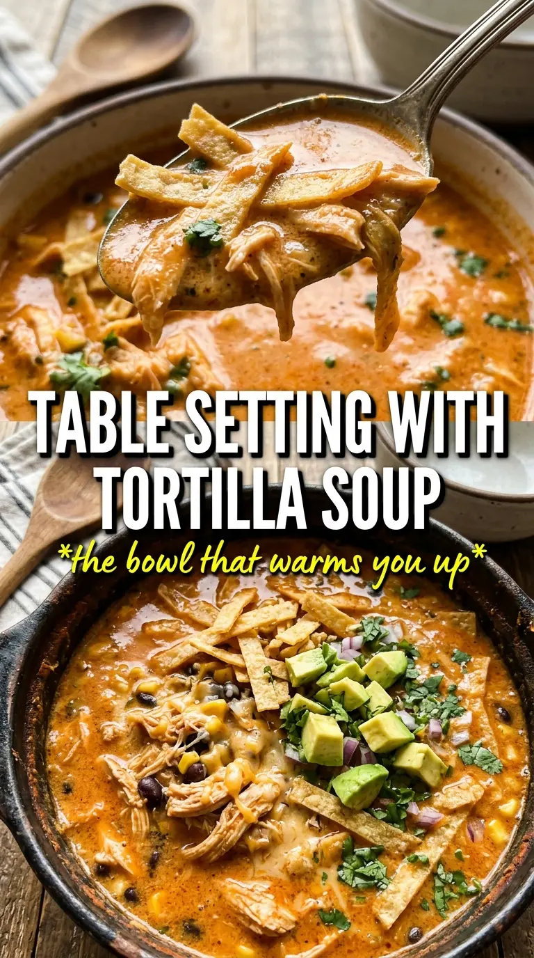 Creamy Chicken Tortilla Soup creamy Tex-Mex soup