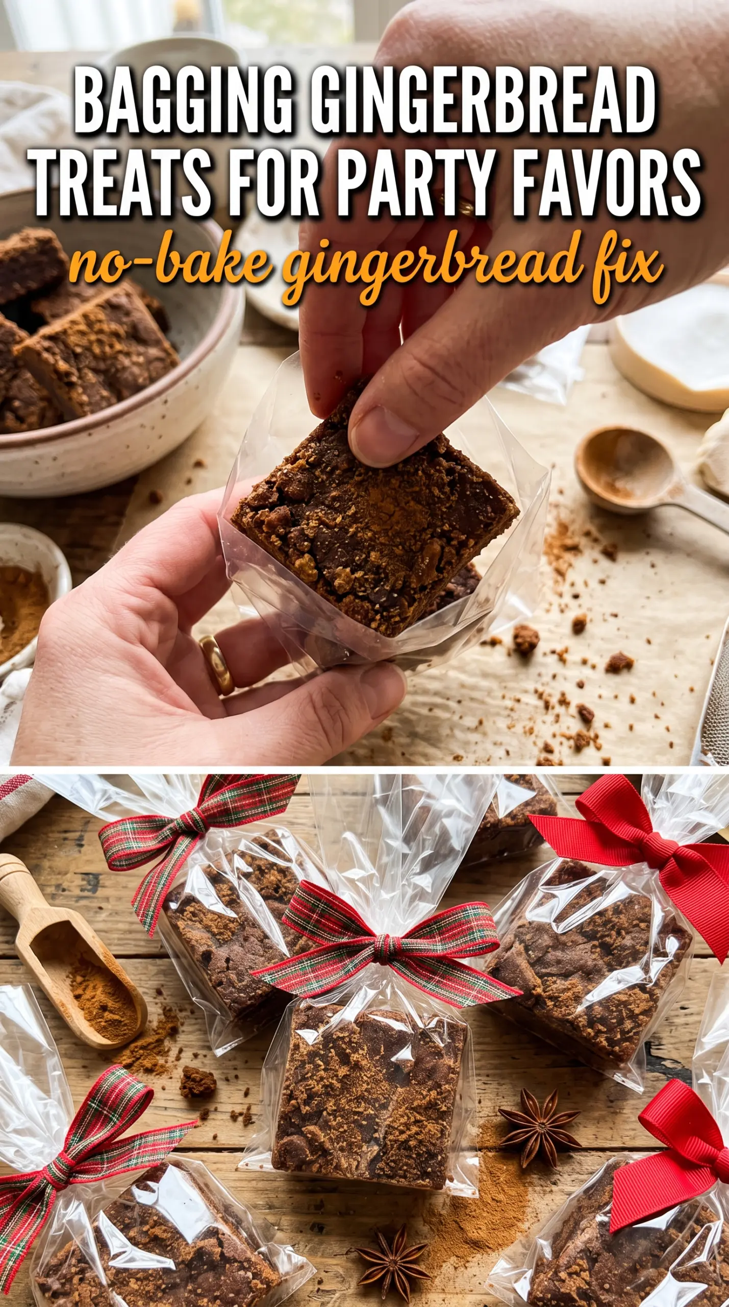 Gingerbread Rice Krispie Treats warm spiced drizzle