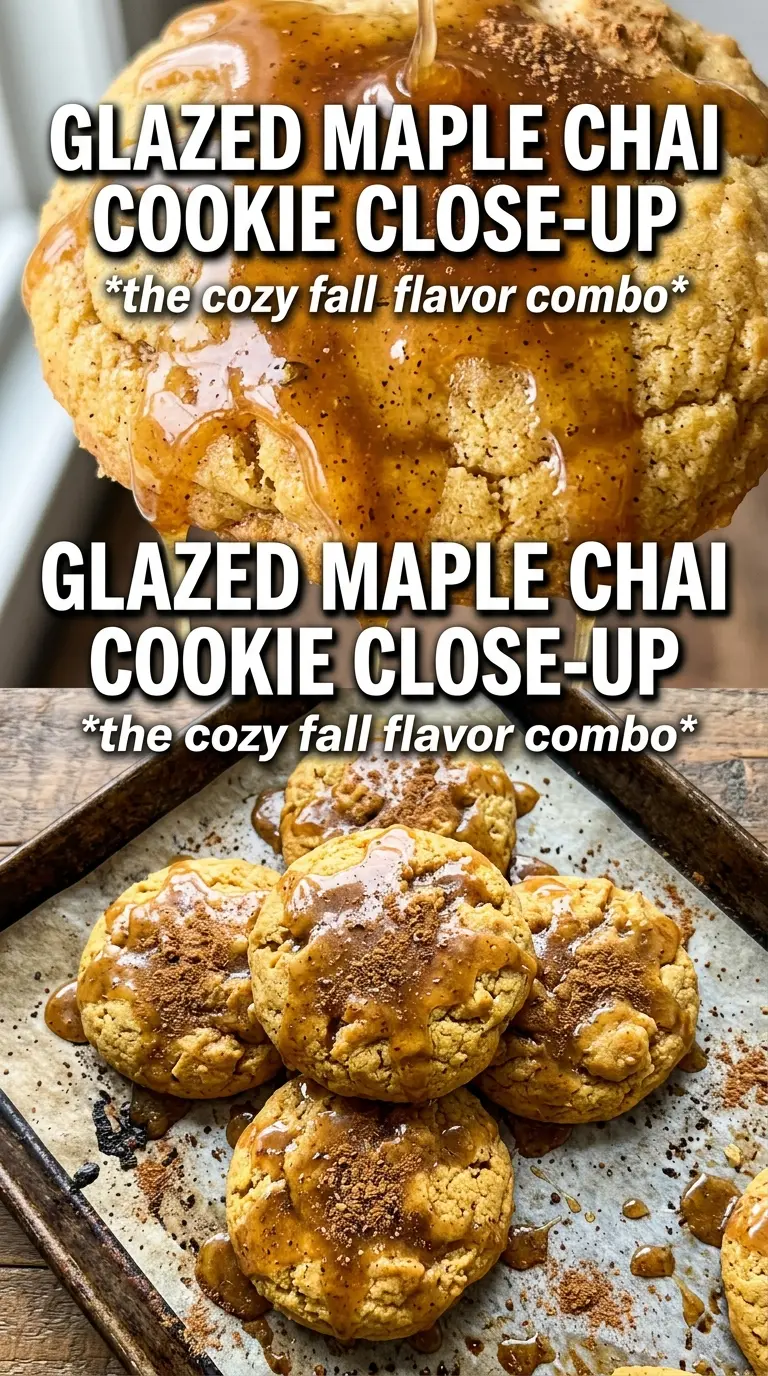 Maple Chai Cookies warm spiced glazed
