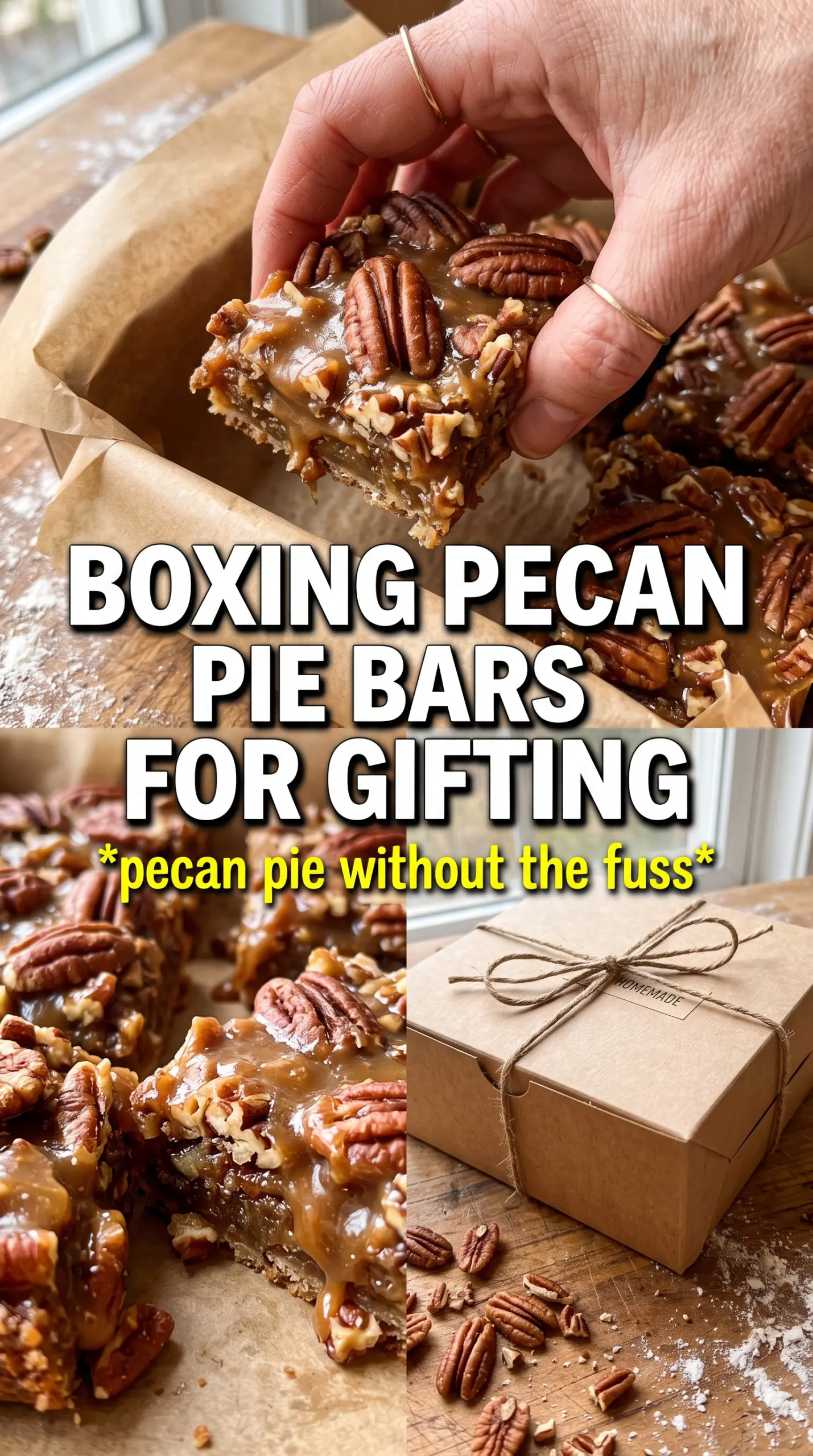 Pecan Pie Bars buttery caramel