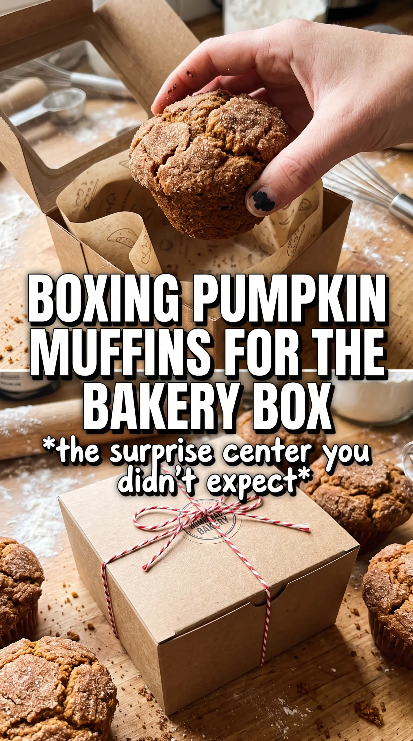 Pumpkin cream cheese muffins, spiced streusel, bakery style