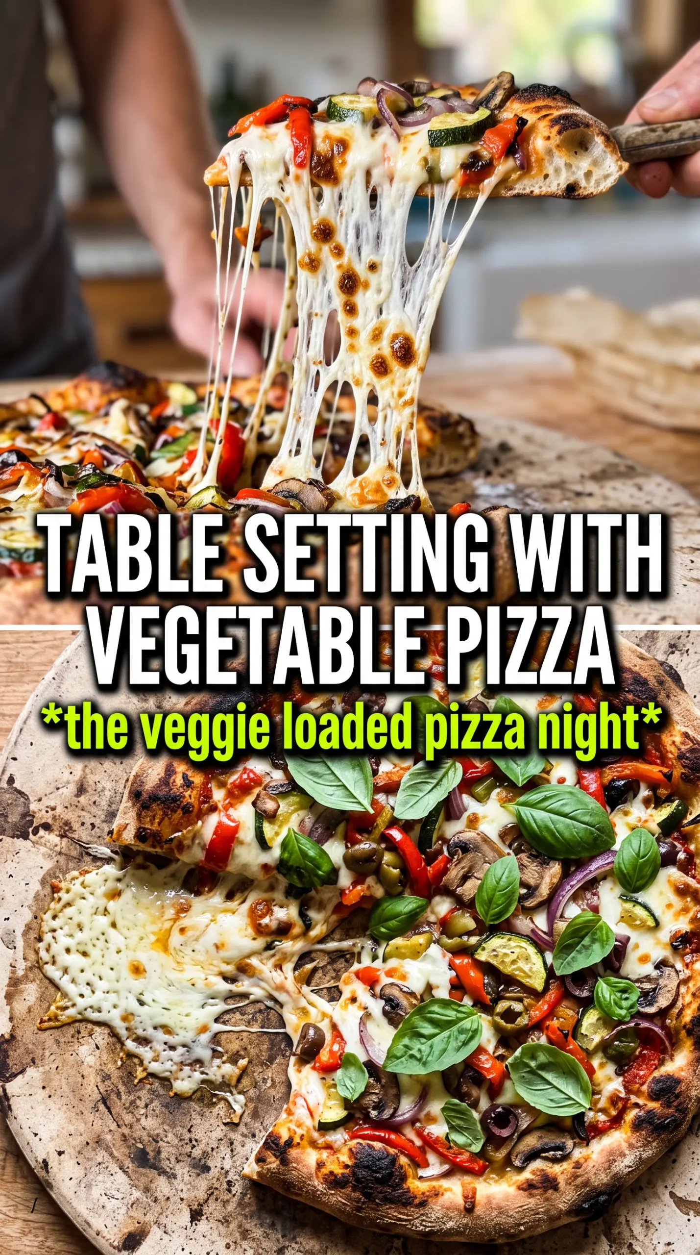 Roasted Vegetable Pizza roasted vegetables, blistered crust, basil