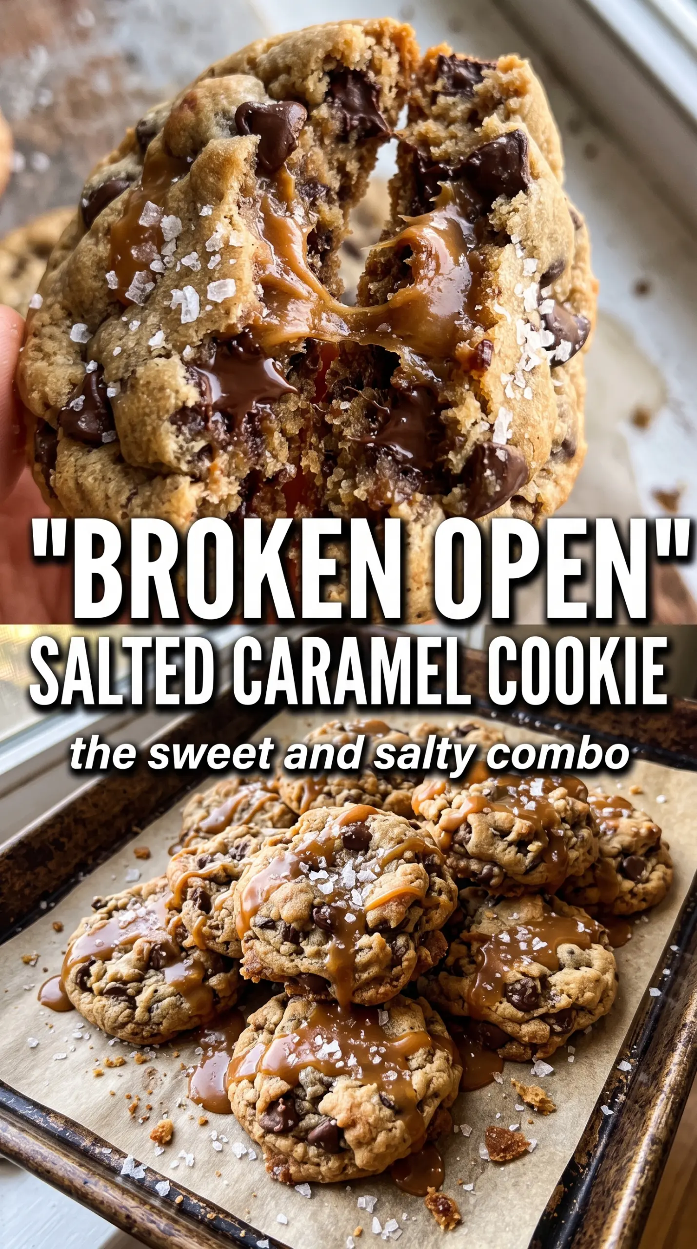 Salted Caramel Chocolate Chip Cookies golden chewy caramel