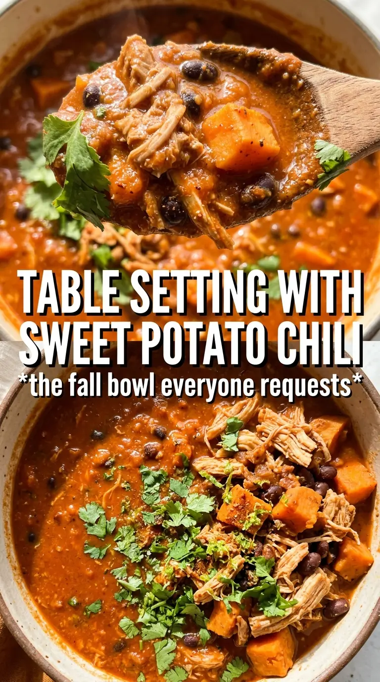 Sweet Potato Turkey Chili hearty smoky
