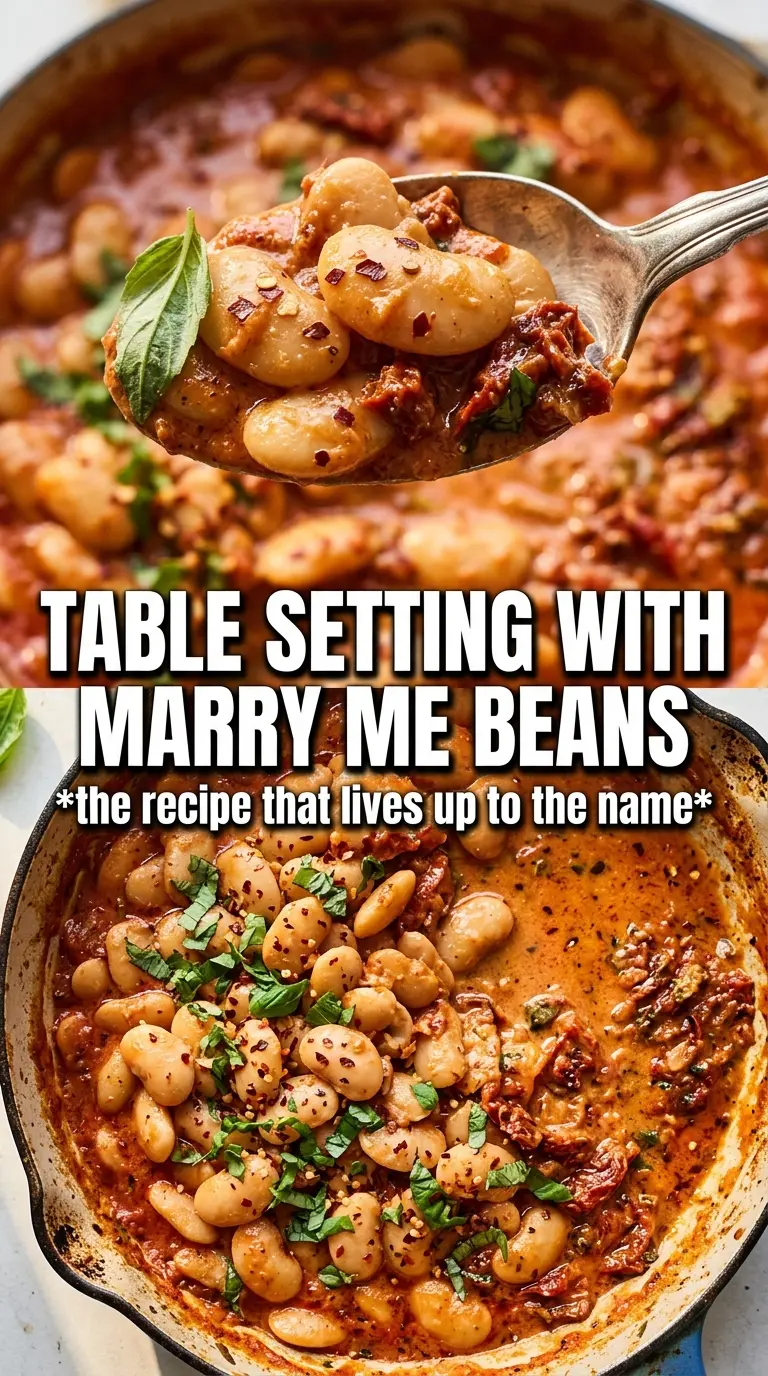 Tuscan marry me butter beans creamy skillet