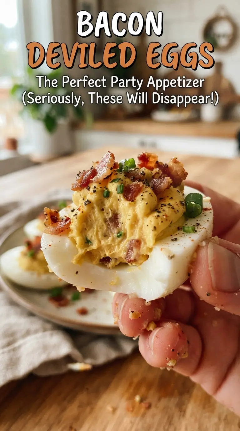Bacon Deviled Eggs crispy smoky creamy