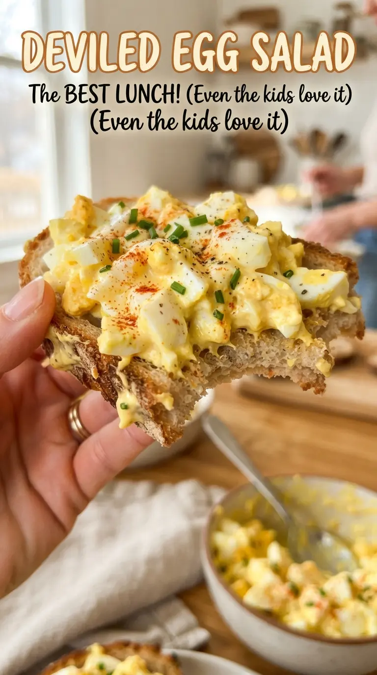 Deviled egg salad creamy tangy