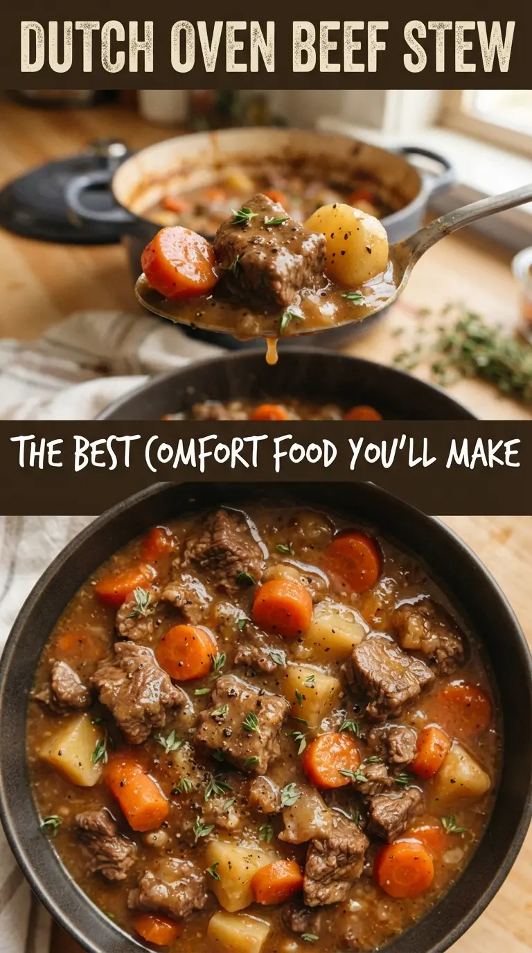 Dutch Oven Beef Stew hearty glossy