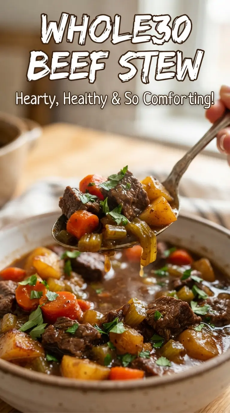 Whole30 beef stew rich hearty tender